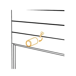 Zurfluh-Feller 10 Butées d'Arrêt, Blanc, Longueur 40 mm, pour Volet Roulant Manuel ou Motorié