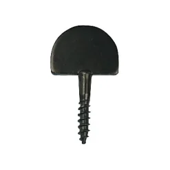 2 butées droites à vis + chevilles - acier noir-Afbat Online