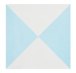 4 Carreaux de ciment véritable 0,16m2 / Carreaux de ciment artisanaux pour sol et mur coloris Bleu - l.20 x L.20cm-Pegane