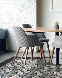 4 Carreaux de ciment véritable 0,16m2 / Carreaux de ciment artisanaux pour sol et mur multicolore - l.20 x L.20cm-Pegane Discount