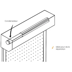 Ducati 4 condensateurs, 3,5 uF, Connecteurs, Moteur de Volet roulant Bubendorff