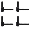 Tirard 4 Gond à Scellement Chimique, Acier, L.130, pour Volet Battant, Noir, Lot de 4