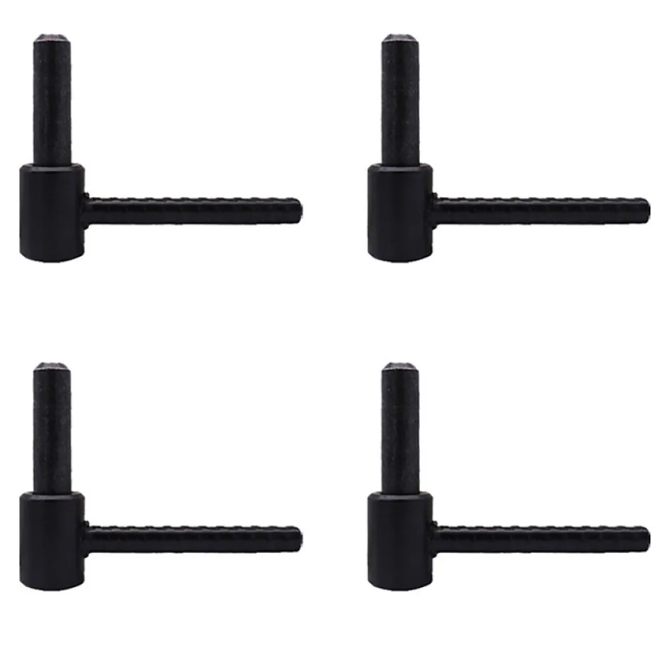 Tirard 4 Gond à Scellement Chimique, Acier, L.130, pour Volet Battant, Noir, Lot de 4