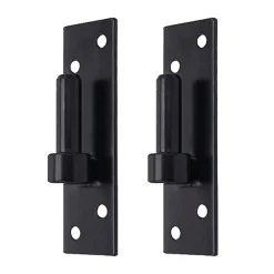 2 Gonds sur Platine, Noir, Diamètre 14 mm, Acier, pour Volet Battant Bois et PVC-Tirard Hot