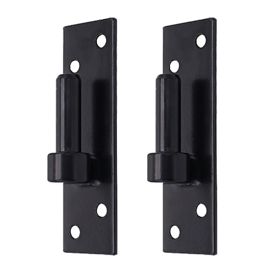 2 Gonds sur Platine, Noir, Diamètre 14 mm, Acier, pour Volet Battant Bois et PVC-Tirard Hot