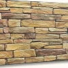 4 m² 10 panneaux PVC 3D effet pierre muraux & de plafond, revêtement imitation carrelage Sand Stone Slate-Ikhemalarka Outlet