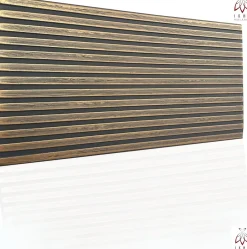 Ikhemalarka 6 m2 12 pièces Panneaux muraux de plafond en polystyrène Effet lamelle Décor Imitation Lamelle Revêtement léger XL Slats Gold