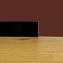 Eternal Parquet 100 ml de plinthe carrée en fibre de bois compacte 80 x 15 noir (noir total)