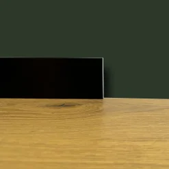 Eternal Parquet 100 ml de plinthe carrée en fibre de bois compacte 80 x 15 noir (noir total)