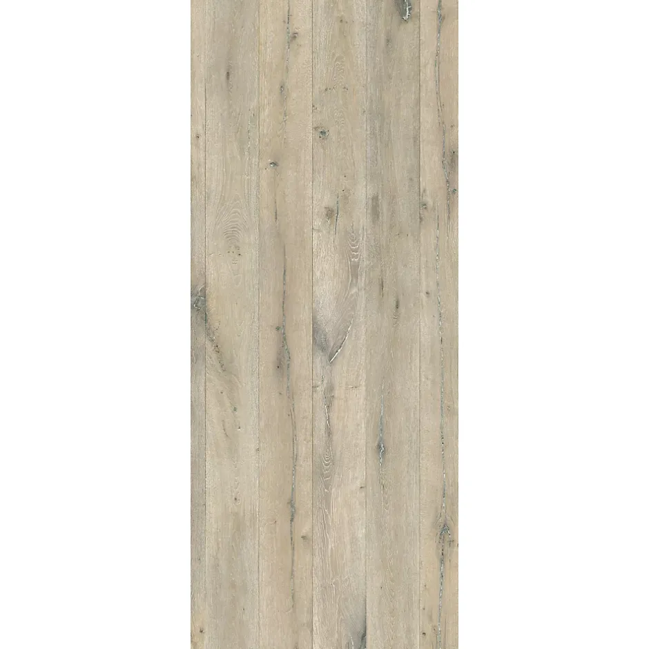 2 panneaux muraux de salle de bains l.100 x H.255 cm, effet chêne vieilli, DecoDesign-Schulte Best