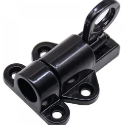 2 Pièces Automatique Verrou Porte,Alliage D'Aluminium Boulon Ressort,Aluminium Verrou Porte,Loquet Boulon Rebond,blanc-Deko Best