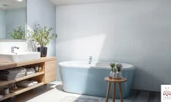 40 pièces 2,6m2 Panneaux de 3D Carreaux en plastique autocollants Revêtement mural imperméable Carreaux-Ikhemalarka