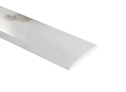 Ecoceramic 5 Plinthes carrelage blanc brillant L.60 x l.8 cm, Aria