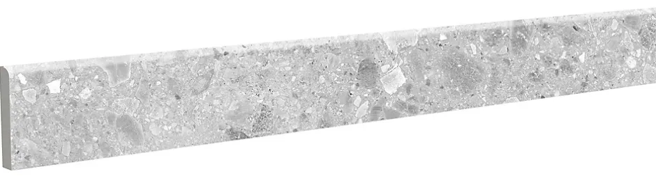 5 Plinthes carrelage gris GeoTech l.7,5 x L.60 cm-Mykonos Clearance