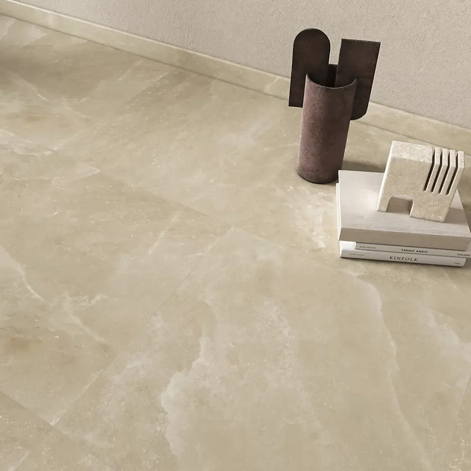 2 Plinthes carrelage Himalaya grège l.7 x L.60 cm