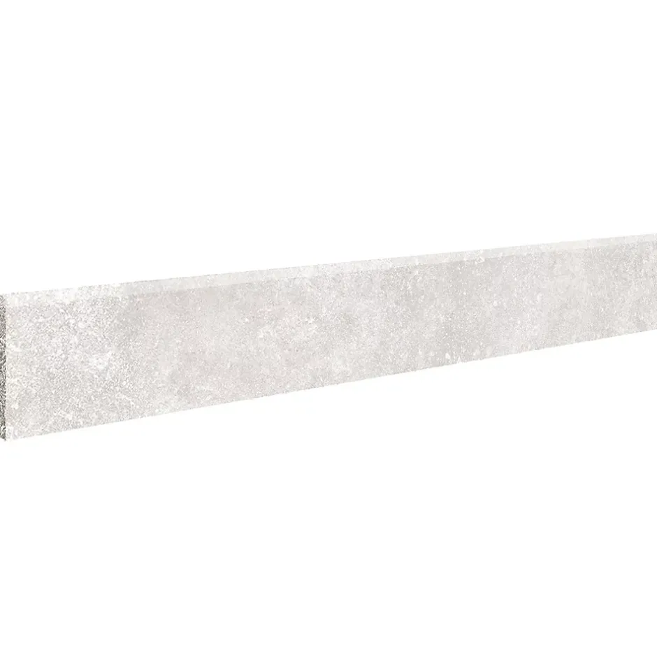 2 Plinthes effet pierre 7,5x 60cm Ép.7,4 mm Prisma coloris perle