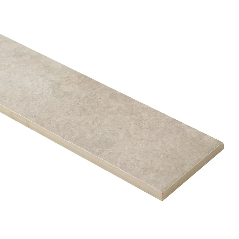 5 Plinthes en carrelage gris clair effet béton L.60 x l.7,5 cm x ép.9 mm, Arina-GoodHome