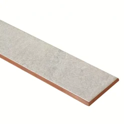5 Plinthes en carrelage gris clair effet pierre L.45 x l.7,5 cm x ép.9 mm, Limo