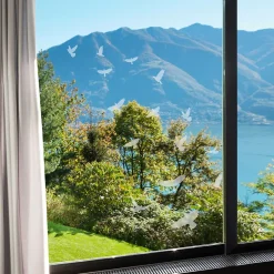 Ambiance Sticker 15 stickers oiseaux anti-collision translucide 40 x 40 cm