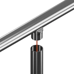 2 x Adaptateur pour tube diam. 42,4 à coller sur tube diam. 42,4 x 2 mm - Inox 304-MySystem Clearance