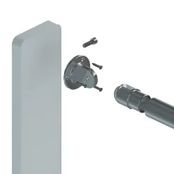 MySystem 1 x Embase murale orientable pour tube diam. 42,4 x 2 mm - Inox 304