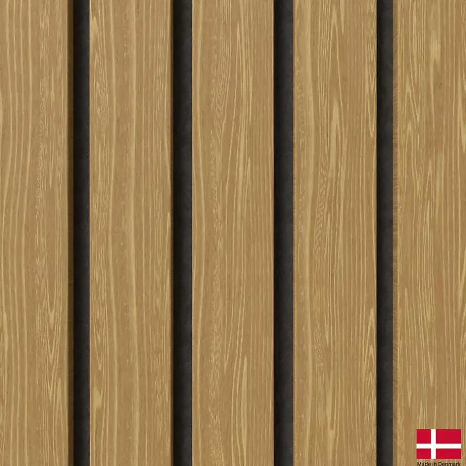 Nordic Acoustics 2 x Panneaux acoustiques décoratifs muraux LUX en chêne Nature Lux 240x30 cm