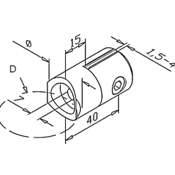 2 x Pince à tôle Ep 1,5 à 4 mm - pour Tube diam. 42,4 mm - Inox 304-MySystem Hot