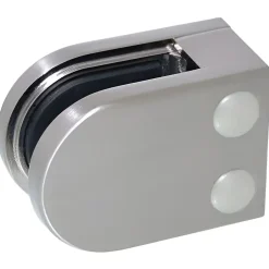 4 x Pince à verre plate modèle 05 - Ep. verre 12 mm - Inox 304 brossé GR320-MySystem Sale