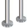 2 x Poteau de balustrade Modèle 24 - Tube diam. 42.4 x 2 mm - H 970 mm - Inox 316-MySystem Best