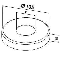 2 x Poteau de balustrade Modèle 24 - Tube diam. 42.4 x 2 mm - H 970 mm - Inox 304-MySystem Clearance