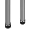 MySystem 2 x Poteau de balustrade Modèle 44 - Tube diam. 42.4 x 2 mm - H 970 mm - Inox 304