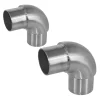 2 x Raccord 90 degrés arrondi pour tube diam. 42,4 x 2 mm - Inox 316-MySystem Clearance