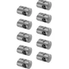 MySystem 10 x Support de liaison transerval sur Tube diam. 42,4 pour Barre diam. 12 mm - Inox 304