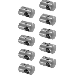 MySystem 10 x Support de liaison transerval sur Tube diam. 42,4 pour Barre diam. 12 mm - Inox 304