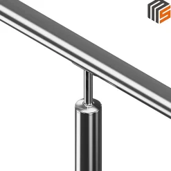 2 x Support main courante diam. 42,4 à coller sur tube diam. 42,4 x 2 mm - Inox 316-MySystem