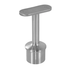 MySystem 2 x Support main courante plate à coller sur tube diam. 42,4 x 2 mm - Inox 316