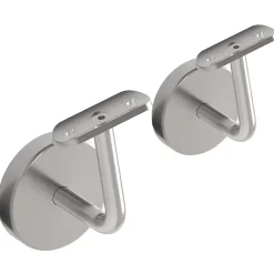 2 x Support mural fixe - Main courante diam. 42,4 mm - Platine 3 trous fraisés + CACHE - Inox 304-MySystem Online