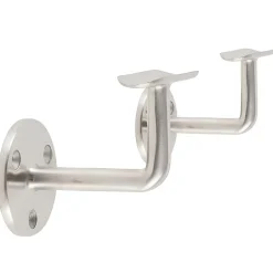 2 x Support mural fixe - Main courante diam. 42,4 mm - Platine 3 trous fraisés - Inox 316-MySystem