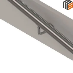 MySystem 2 x Support mural orientable - Main courante diam. 42,4 mm - Platine 3 trous fraisés - Inox 304