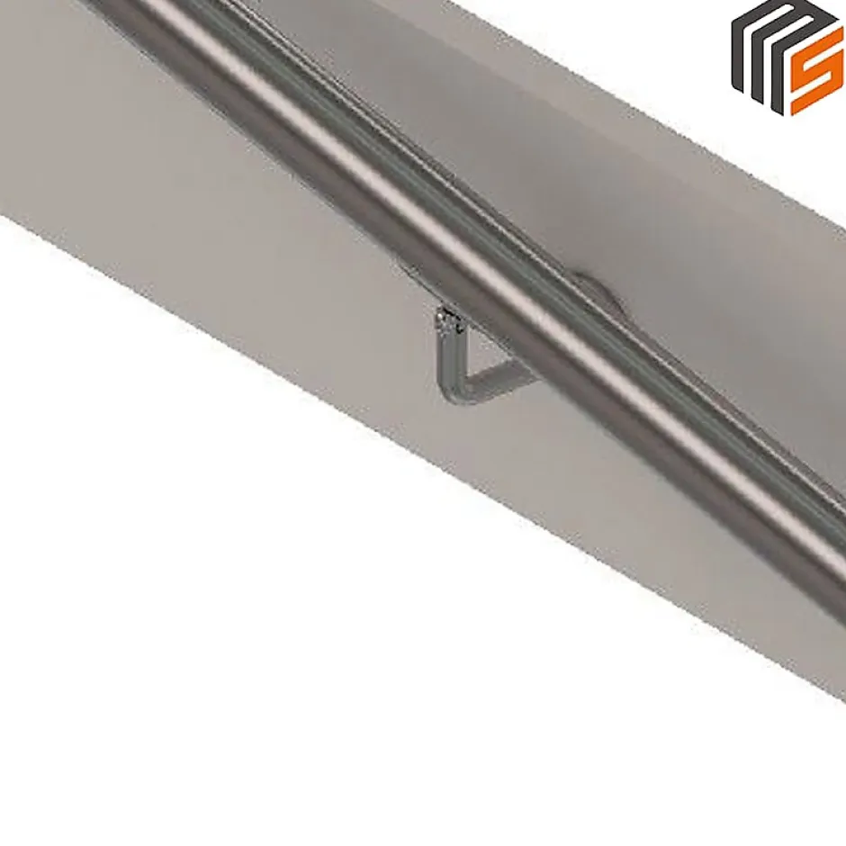 2 x Support mural orientable - Main courante diam. 42,4 mm - Platine 3 trous fraisés - Inox 316-MySystem Hot