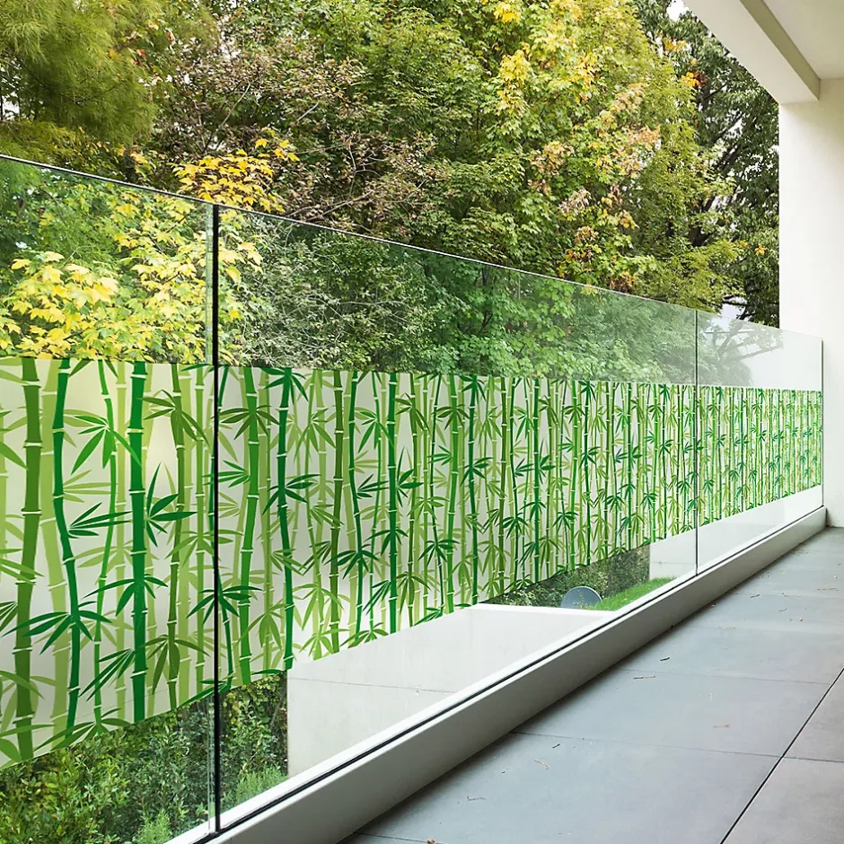 Adhésif Film Fenêtre Anti Regard Occultant - BAMBOUS - Stickers Autocollant Brise-Vue pour Vitres & Porte de Douche - 40x200cm-Ambiance Sticker Clearance