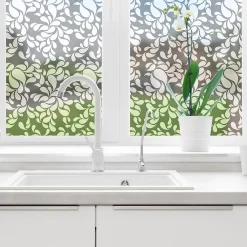 Adhésif Film Fenêtre Anti Regard Occultant - PÉTALES - Stickers Autocollant Brise-Vue pour Vitres & Porte de Douche - 40x100cm-Ambiance Sticker Online