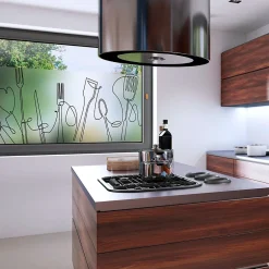 Adhésif Film Fenêtre Anti Regard Occultant - CUISINE - Stickers Autocollant Brise-Vue pour Vitres & Porte de Douche - 40x100cm-Ambiance Sticker Sale