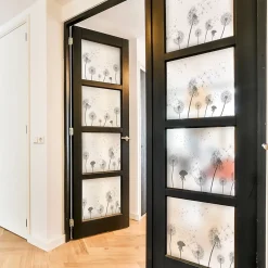 Ambiance Sticker Adhésif Film Fenêtre Anti Regard Occultant - PISSENLITS - Stickers Autocollant Brise-Vue pour Vitres & Porte de Douche - 40x100cm