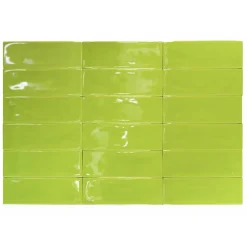 Lux Mosaic Altea Pistache Série Revêtement grès cérame premium 5x15 cm.