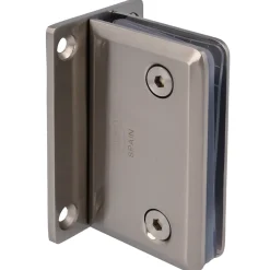 Amig - Support mural pour panneau en verre D - 88 x 54 mm - Zamak - Nickelé mat