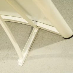 Arctom Auvent Apos 150x90, couleur Blanc RAL9016, panneau sandwich AL PE AL