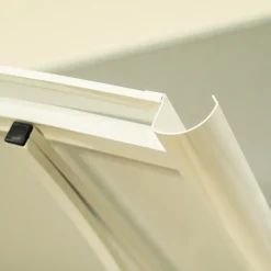 Arctom Auvent Apos 150x90, couleur Blanc RAL9016, panneau sandwich AL PE AL