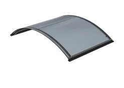 Arctom Auvent ARC 160x90, couleur anthracite RAL7016, plaque anthracite