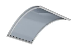 Auvent ARC 160x70, couleur blanc RAL7016, plaque anthracite-Arctom Outlet